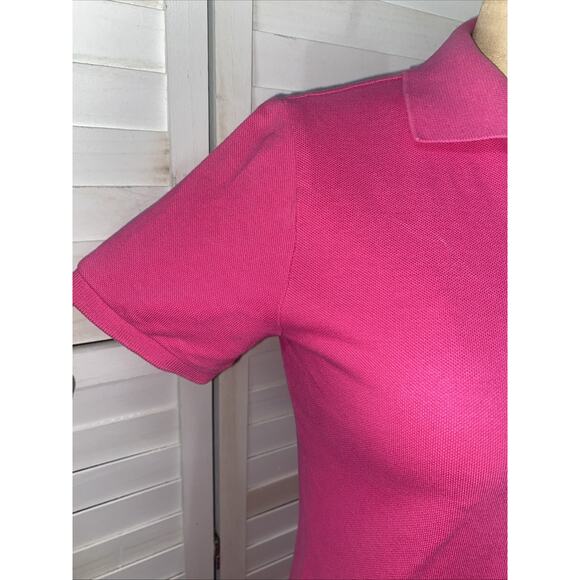Ralph Lauren Sport Cotton Polo Pink Dress White Logo Embroidered SMALL - Picture 4 of 8